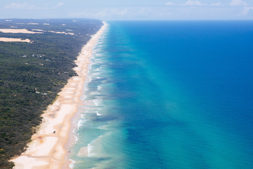 75 Mile Beach on Fraser Island